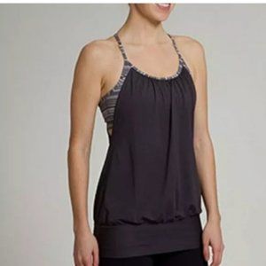 Lululemon No Limit Tank Graphite Striped Size 4